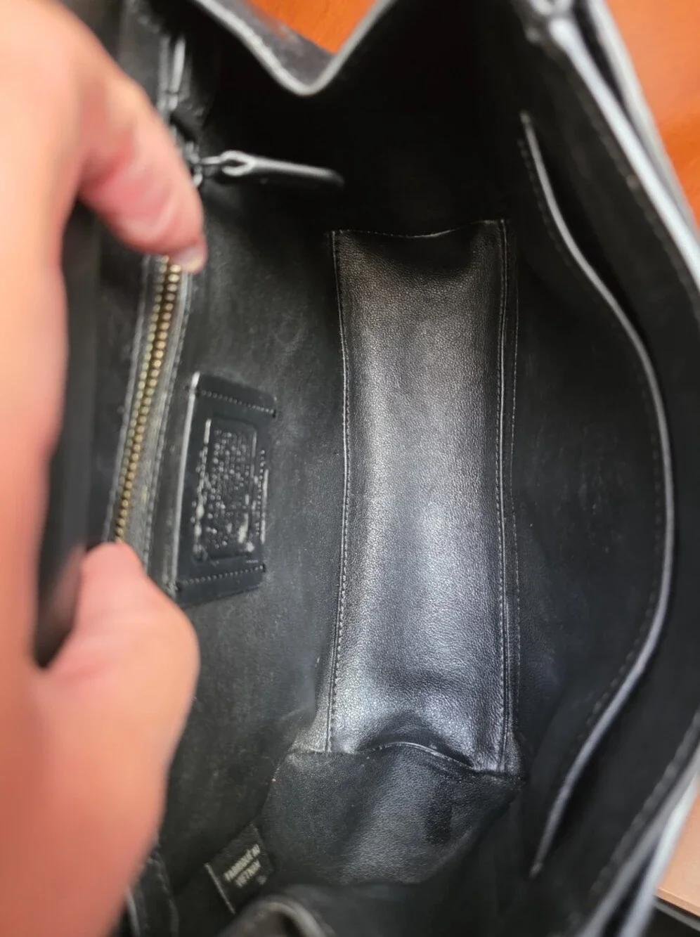Coach 59048 Drifter Sample Bag Black Pebbled Leather Suede Crossbody
